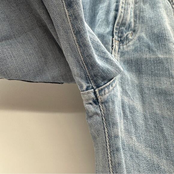 AGOLDE Dakota Distressed Relaxed Boyfriend Capri Relaxed Skater Shorts Sz 28 - Picture 6 of 12